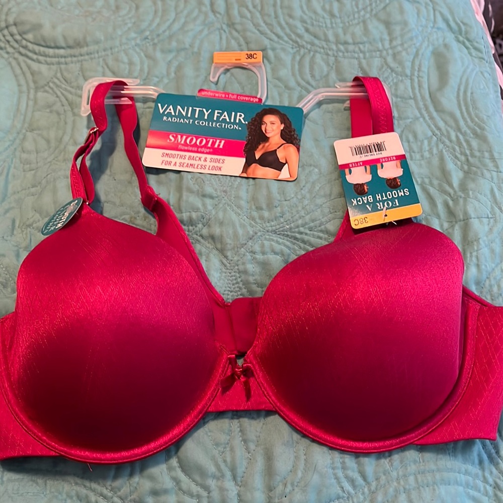 NWT Vanity Fair smooth flawless edge bra 38C